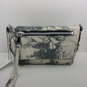 Aimee Kestenberg "Zip Me Up" Leather Crossbody Bag- Marble